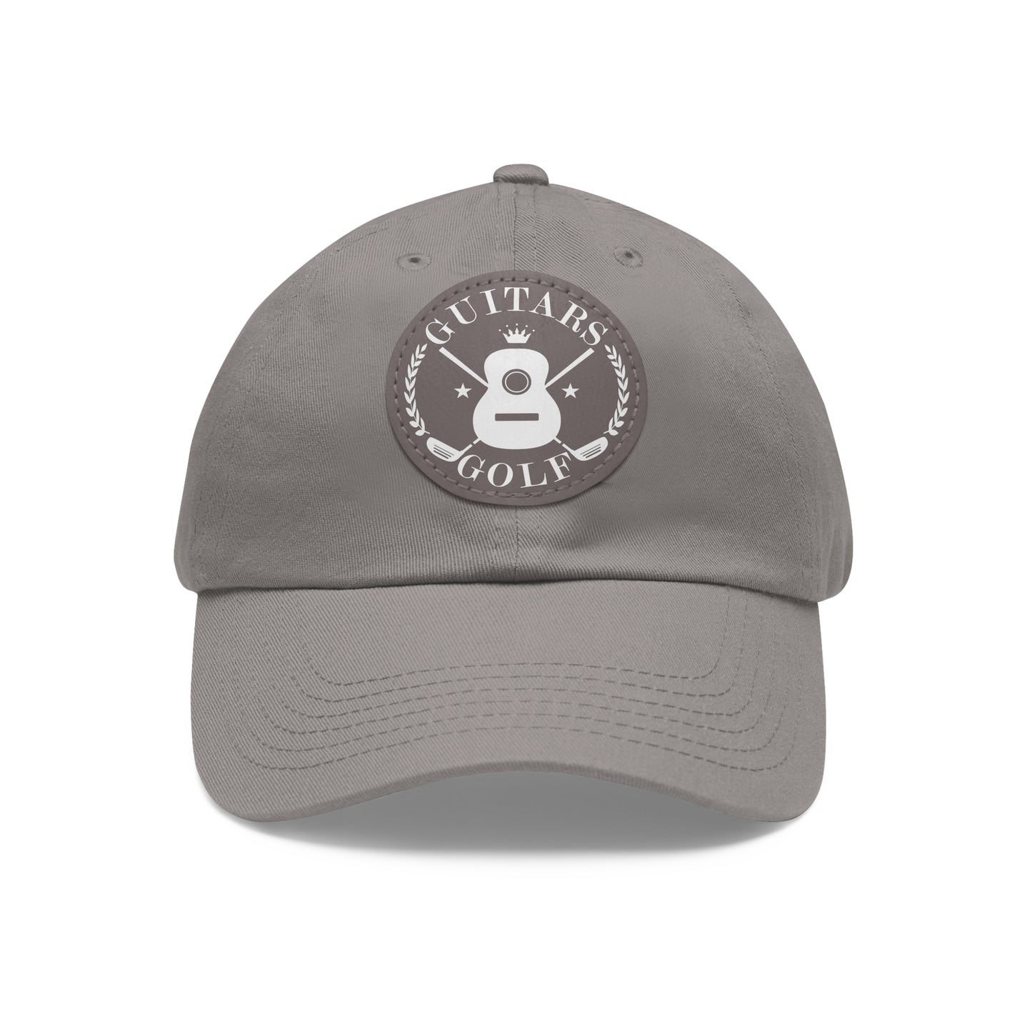 "Guitars and Golf" Logo Dad Hat with Leather Patch