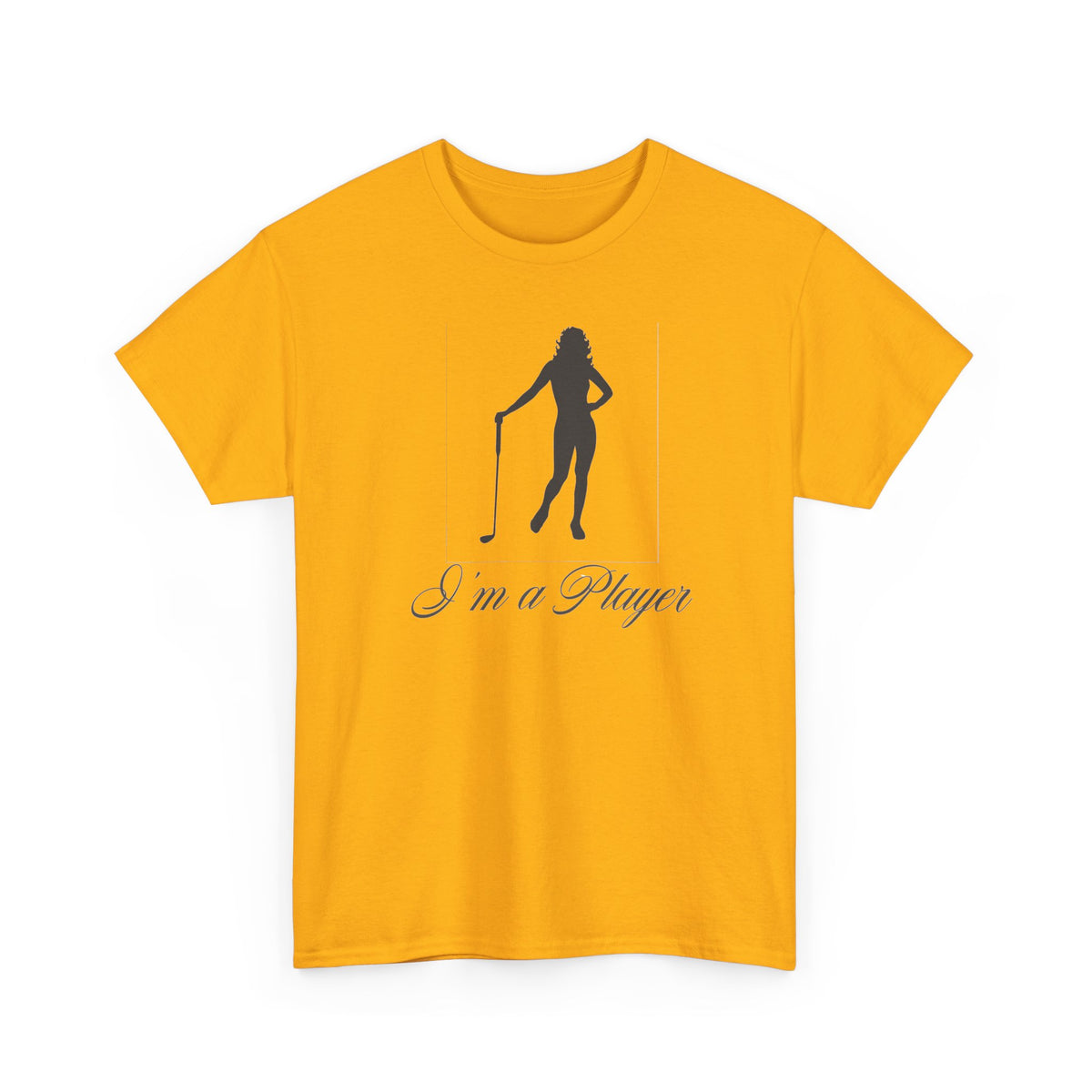All Cotton "I'm a Player" golf girl Black Logo