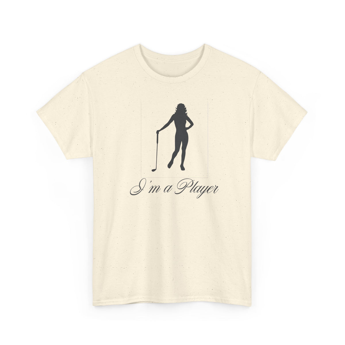 All Cotton "I'm a Player" golf girl Black Logo