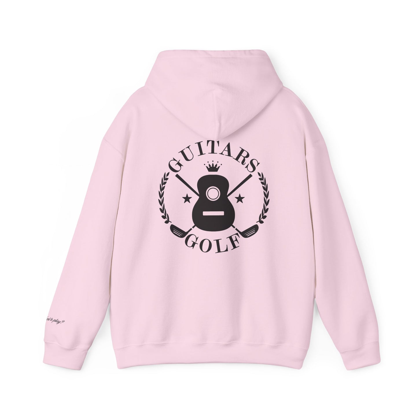 "guitars&golf" White Logo Heavy Blend™ Hooded Sweatshirt