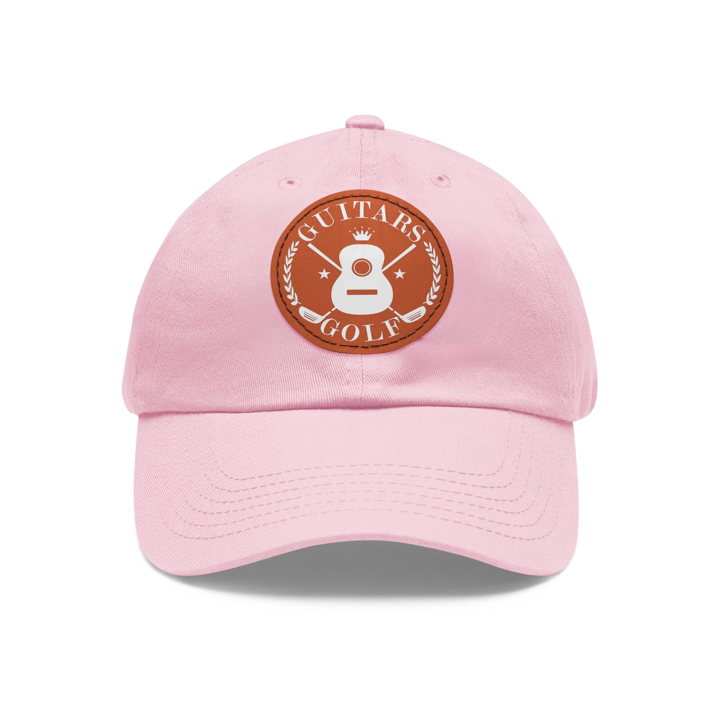 "Guitars and Golf" Logo Dad Hat with Leather Patch