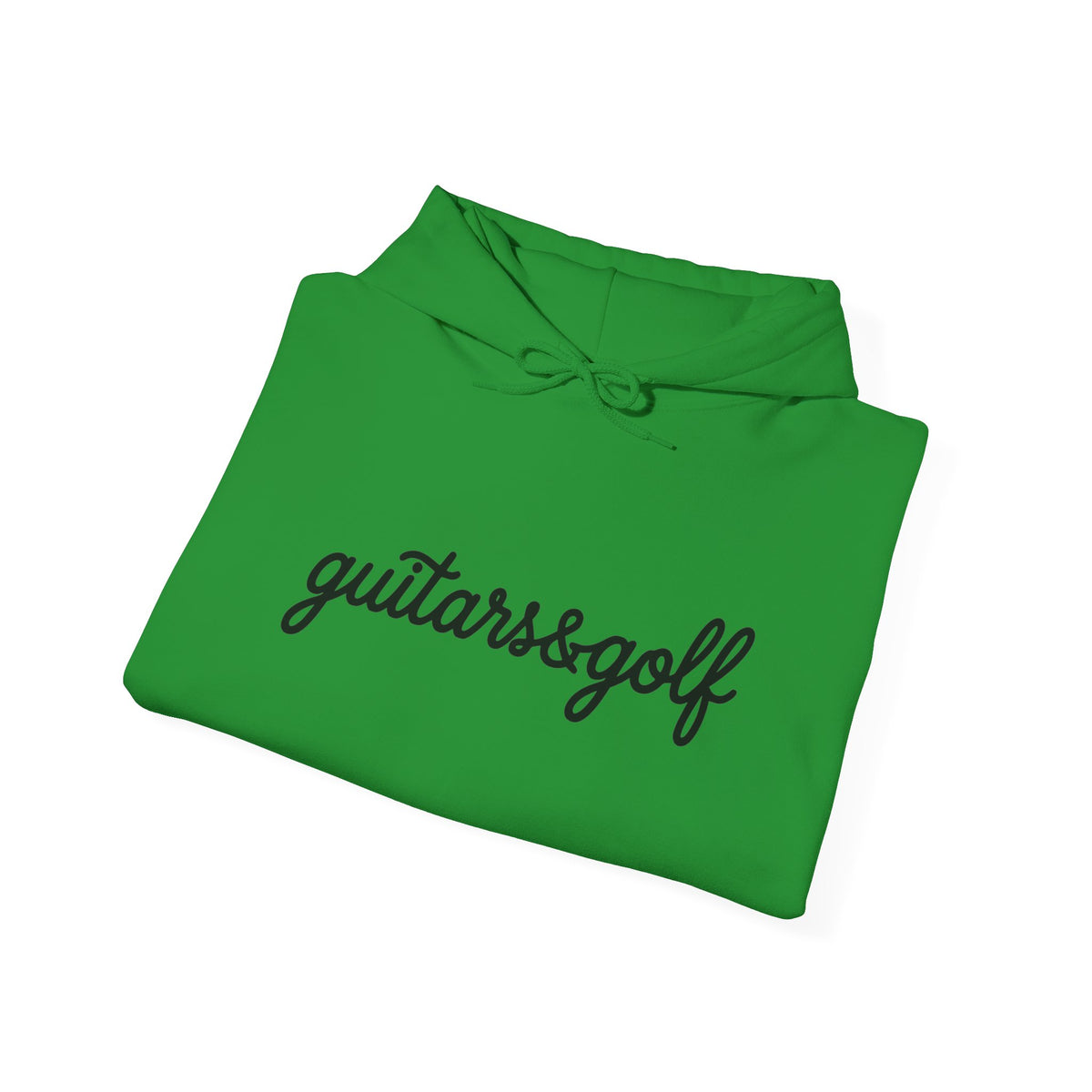 "guitars&golf" White Logo Heavy Blend™ Hooded Sweatshirt