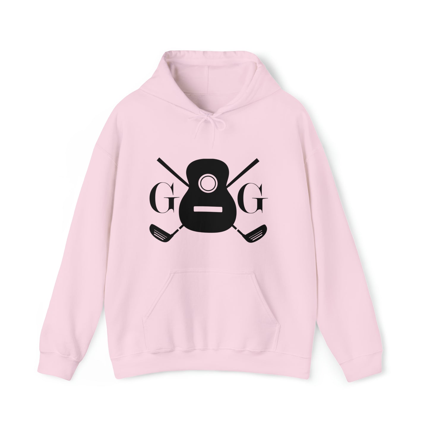 "GG" Logo Black on Your Color Choice Unisex Heavy Blend™ Hooded Sweatshirt