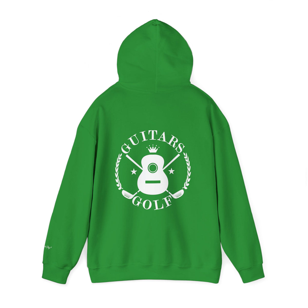 "guitars&golf" White Logo Heavy Blend™ Hooded Sweatshirt