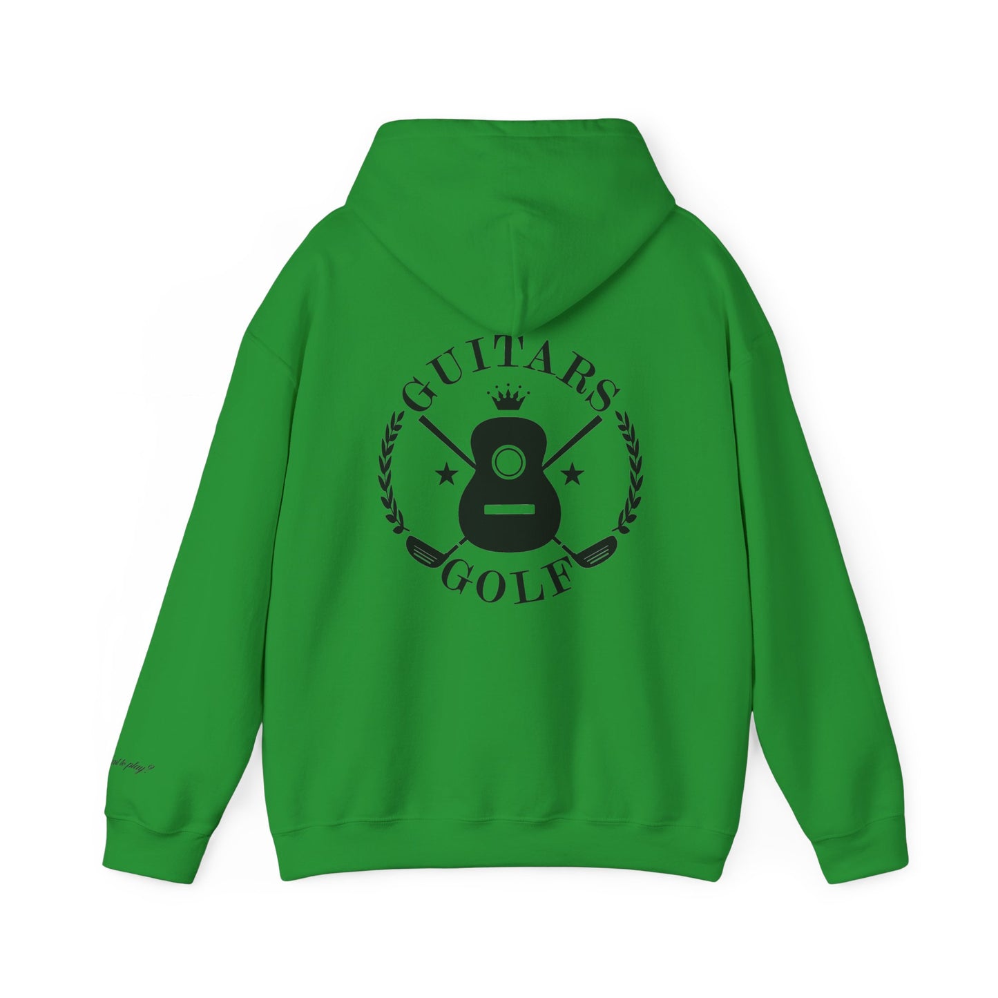 "guitars&golf" White Logo Heavy Blend™ Hooded Sweatshirt