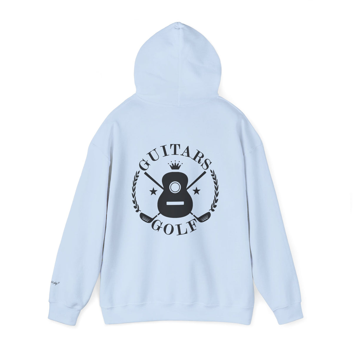 "guitars&golf" White Logo Heavy Blend™ Hooded Sweatshirt