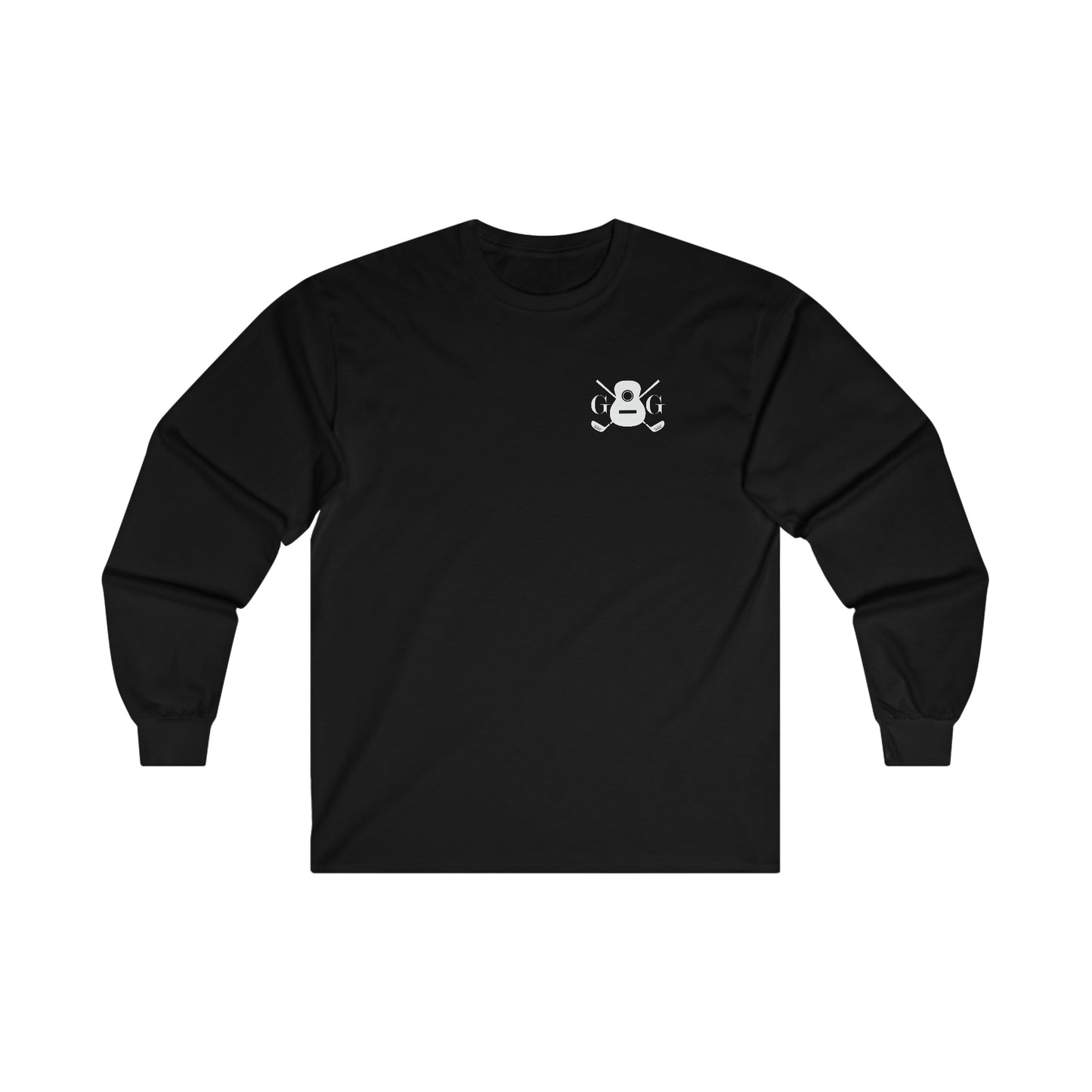 "G&G" White Front/Logo Back on Your Color Choice Ultra Cotton Long Sleeve Tee