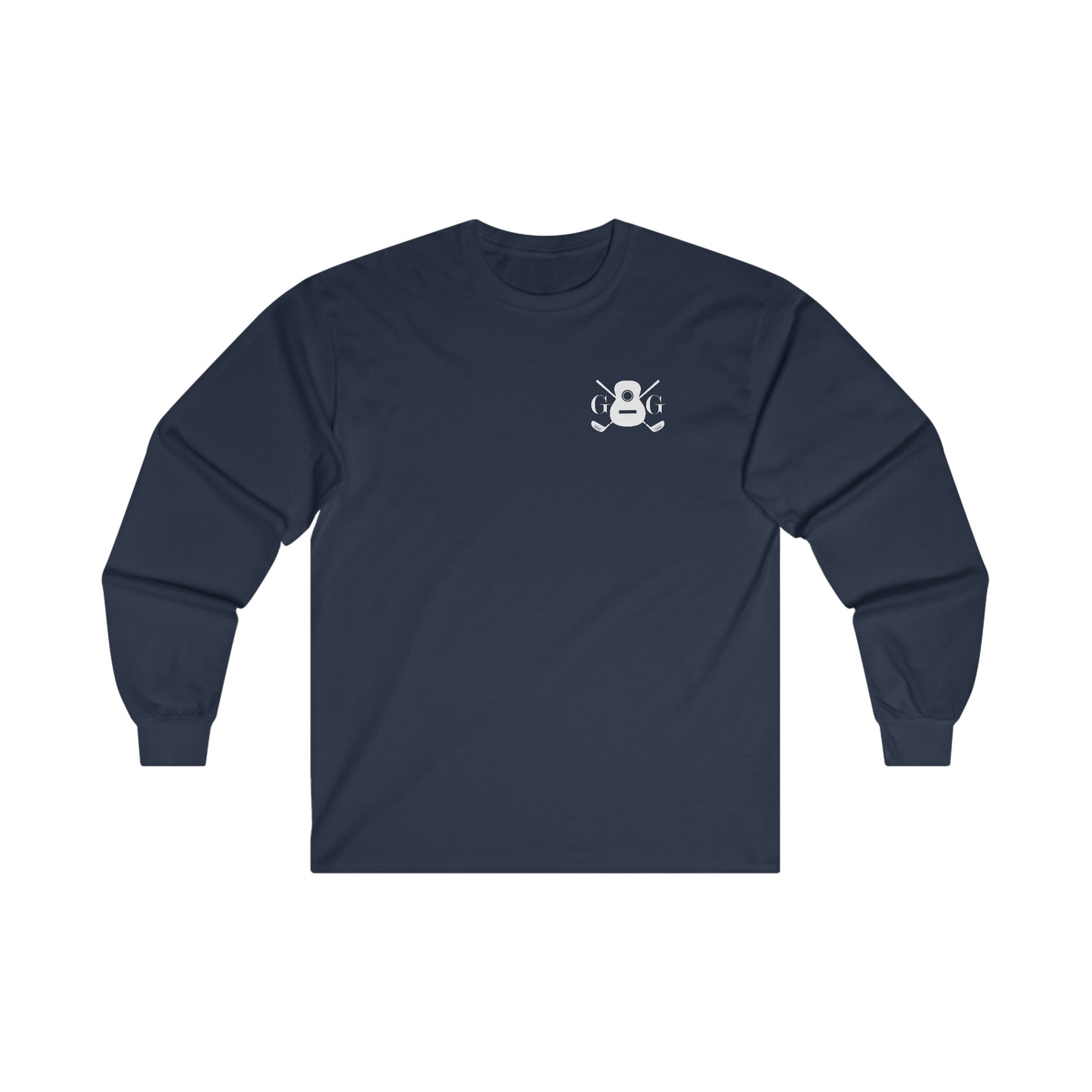 "G&G" White Front/Logo Back on Your Color Choice Ultra Cotton Long Sleeve Tee