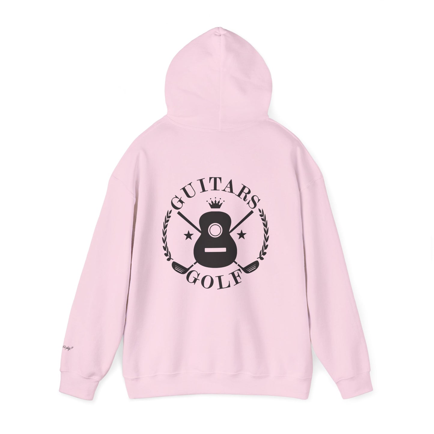 "guitars&golf" White Logo Heavy Blend™ Hooded Sweatshirt