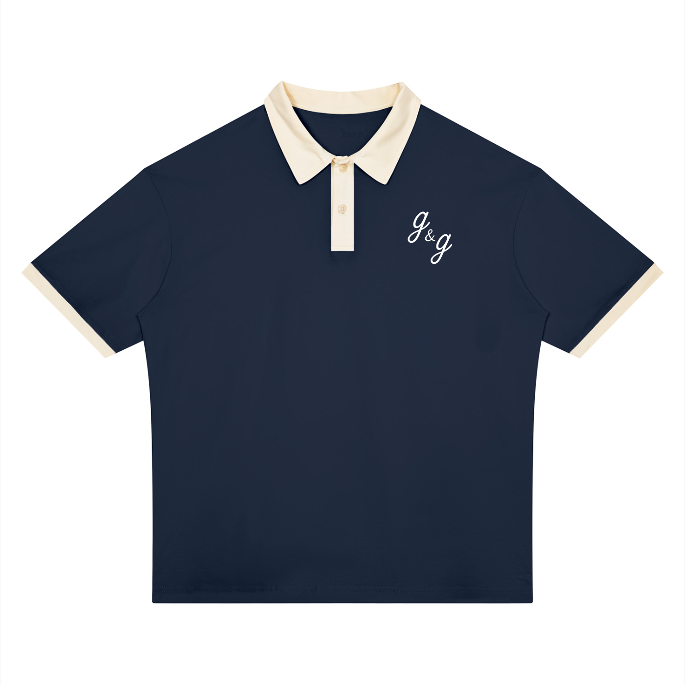 Unisex Color Block Polo Shirt