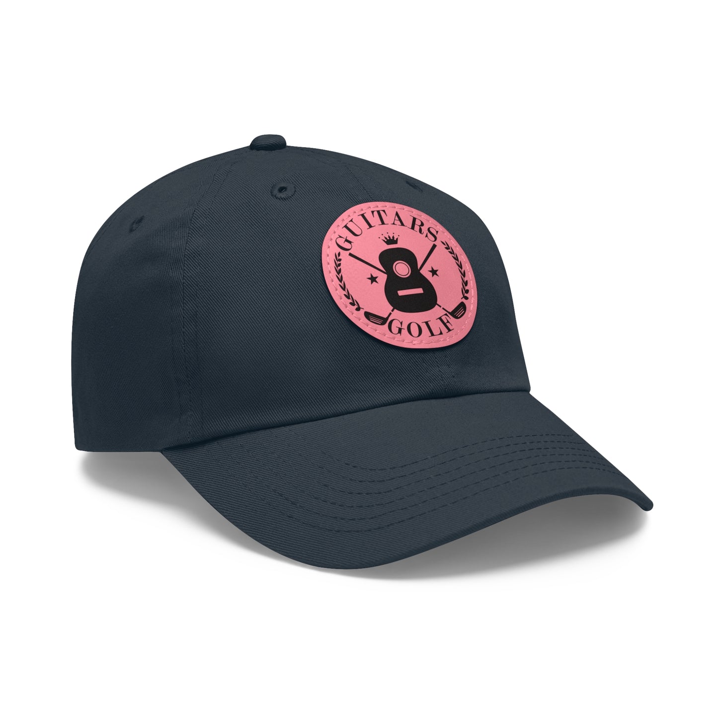 "Guitars and Golf" Logo Dad Hat with Leather Patch