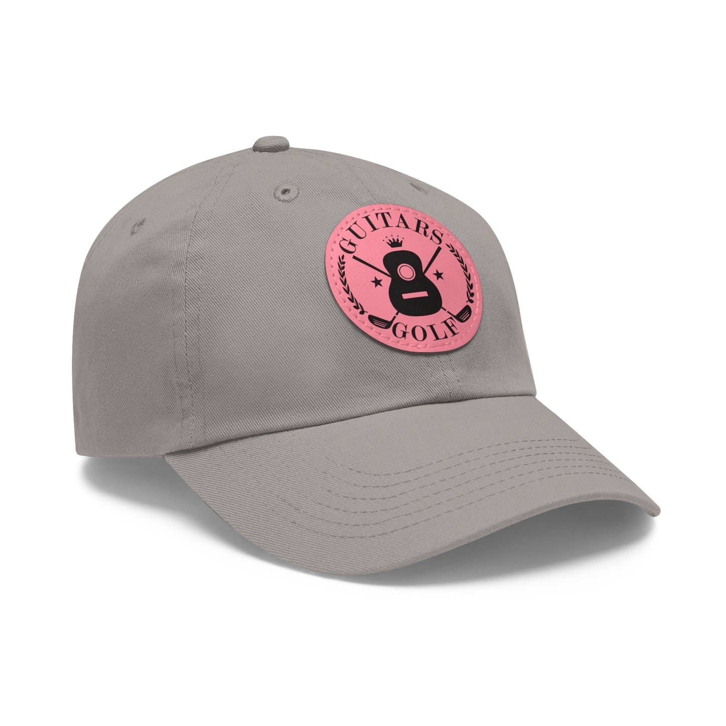 "Guitars and Golf" Logo Dad Hat with Leather Patch