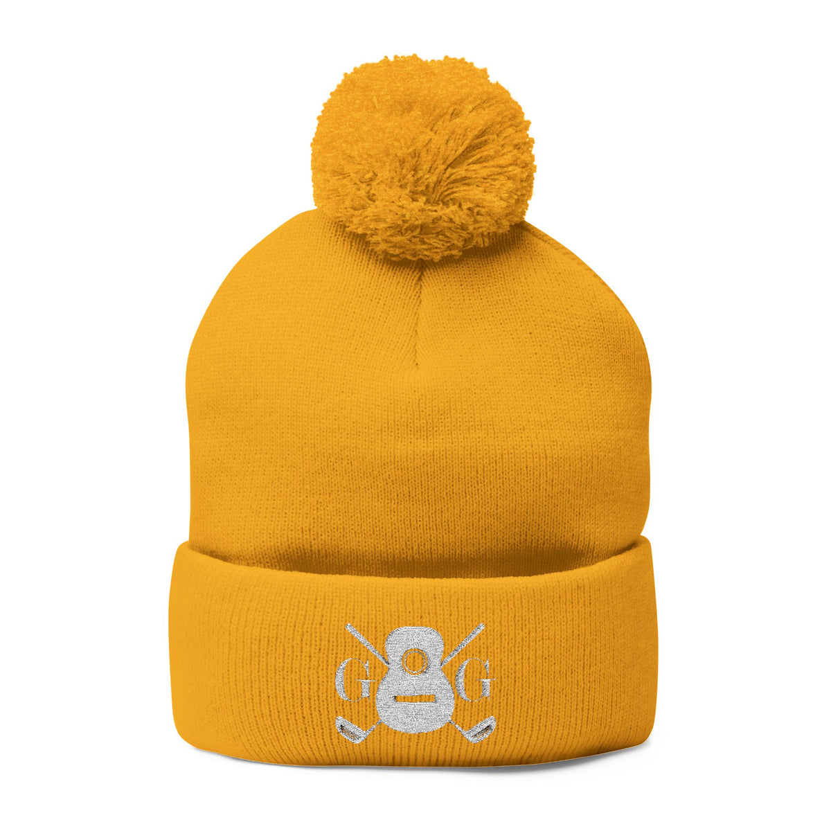 The "Ralphy" G&G Embroidered Pom-Pom Knit Cap