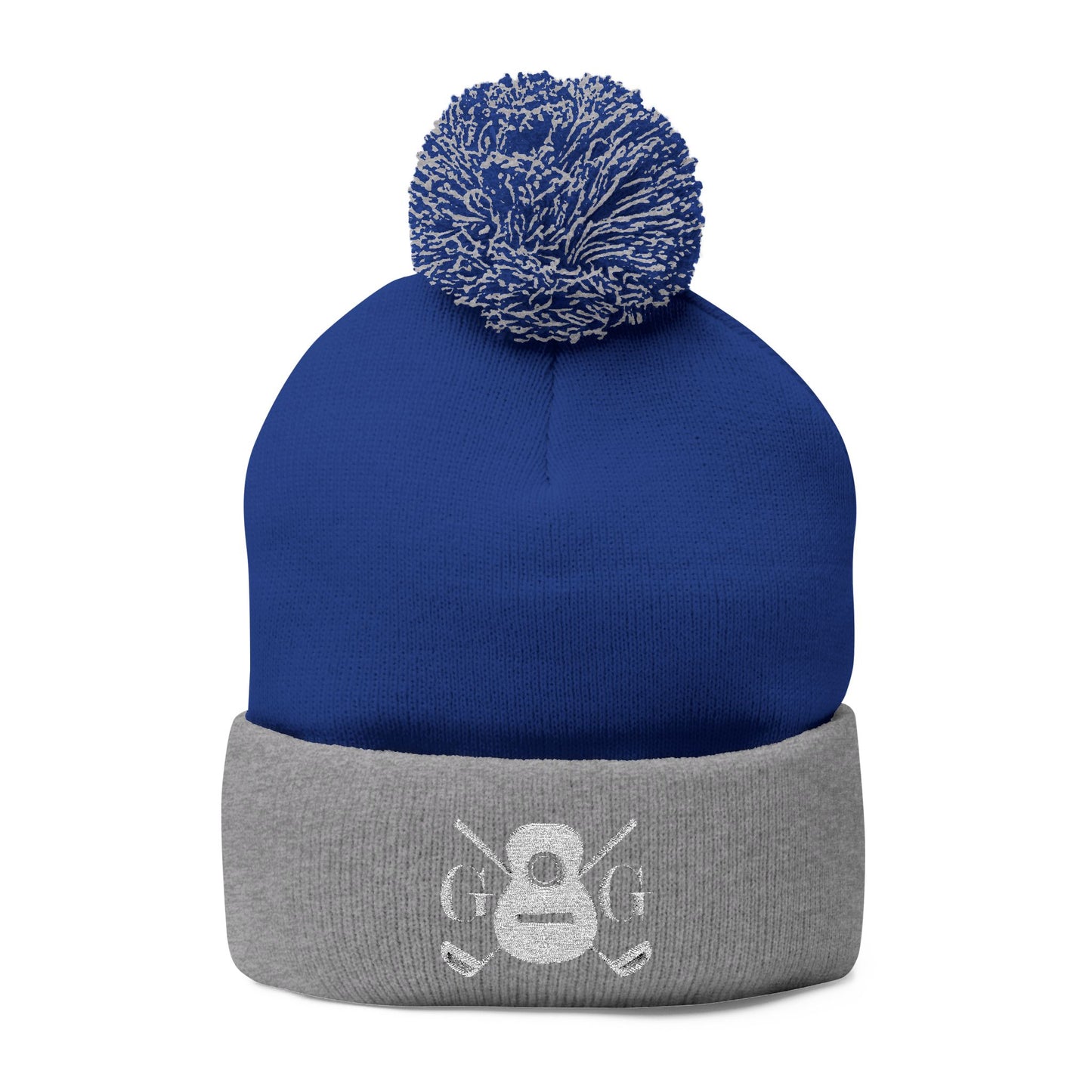 The "Ralphy" G&G Embroidered Pom-Pom Knit Cap