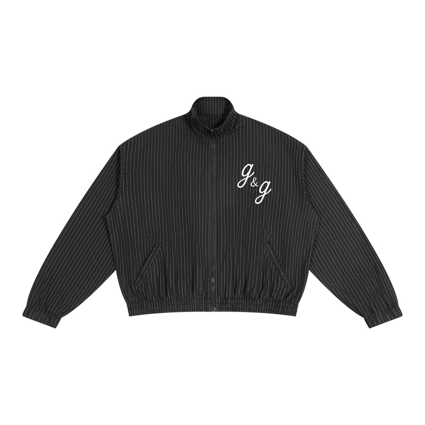 Unisex Striped Full-Zip Track Jacket