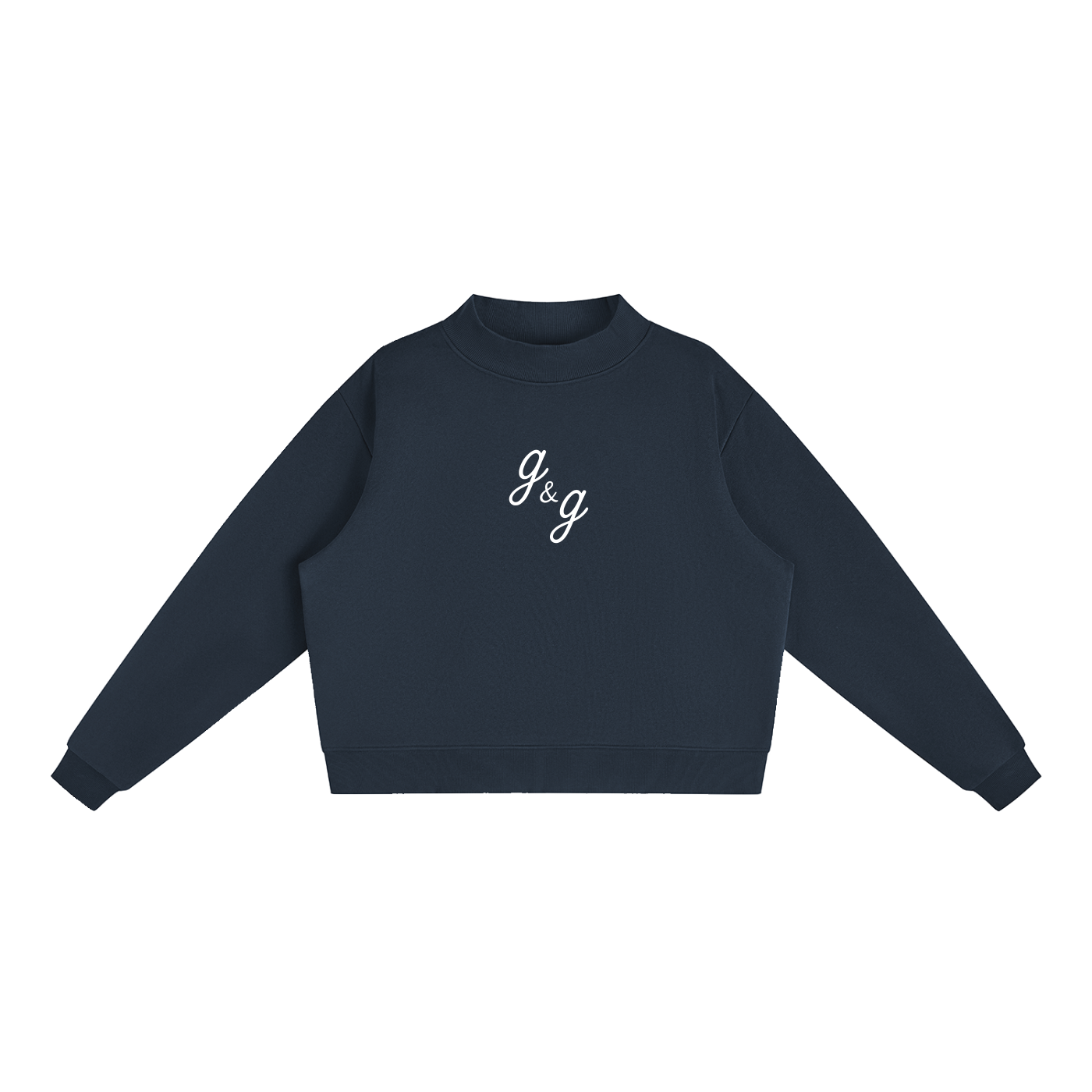 Essential Fleece Mock-Neck Crew Sweatshirt