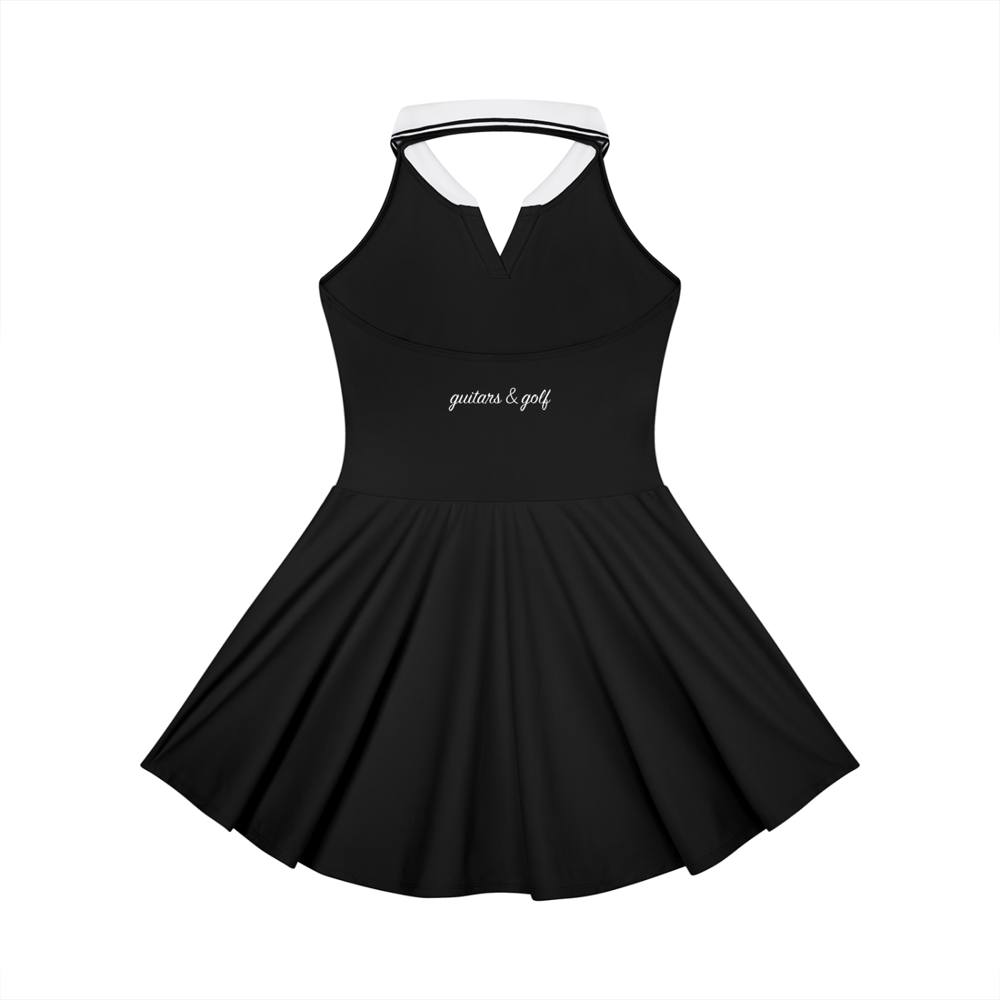 Women's Collared Halter A-Line Logo Yes Dress