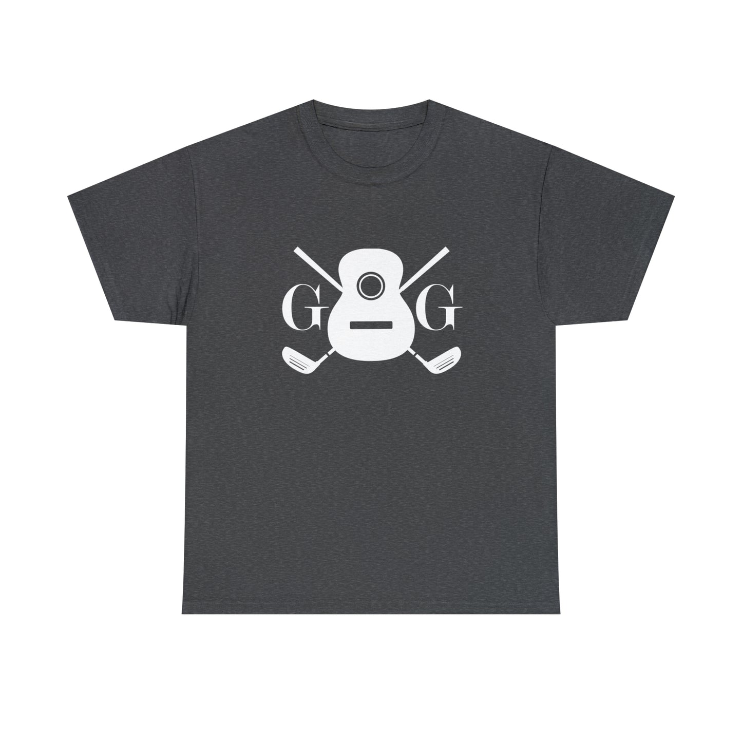 "GG" White Front Logo on Your Color Choice Unisex Heavy Cotton Tee