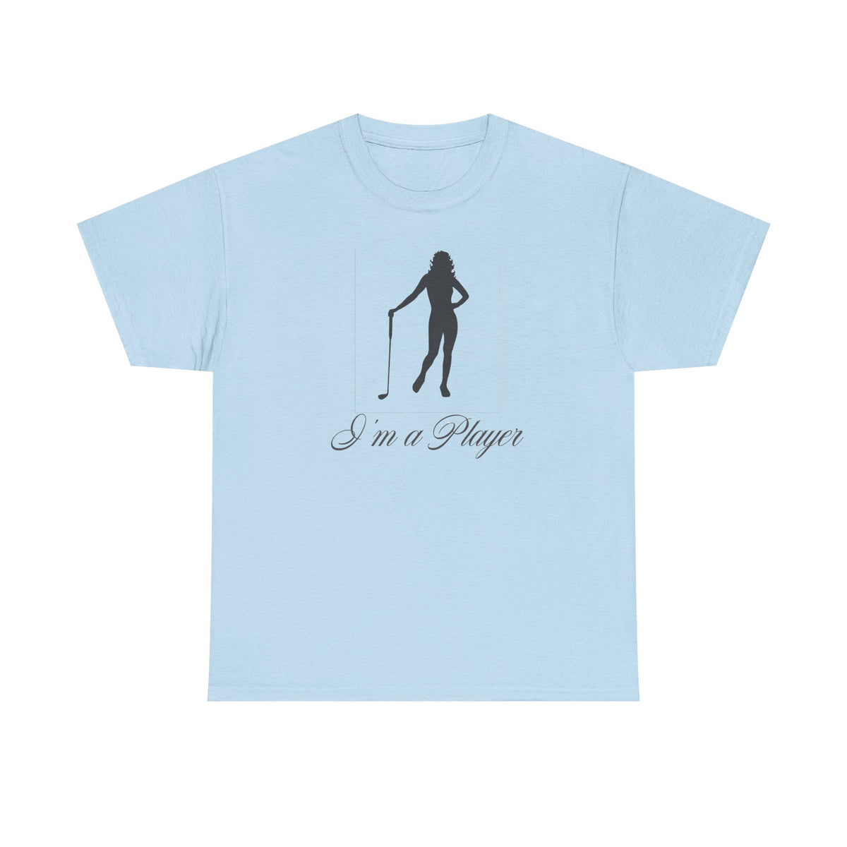 All Cotton "I'm a Player" golf girl Black Logo