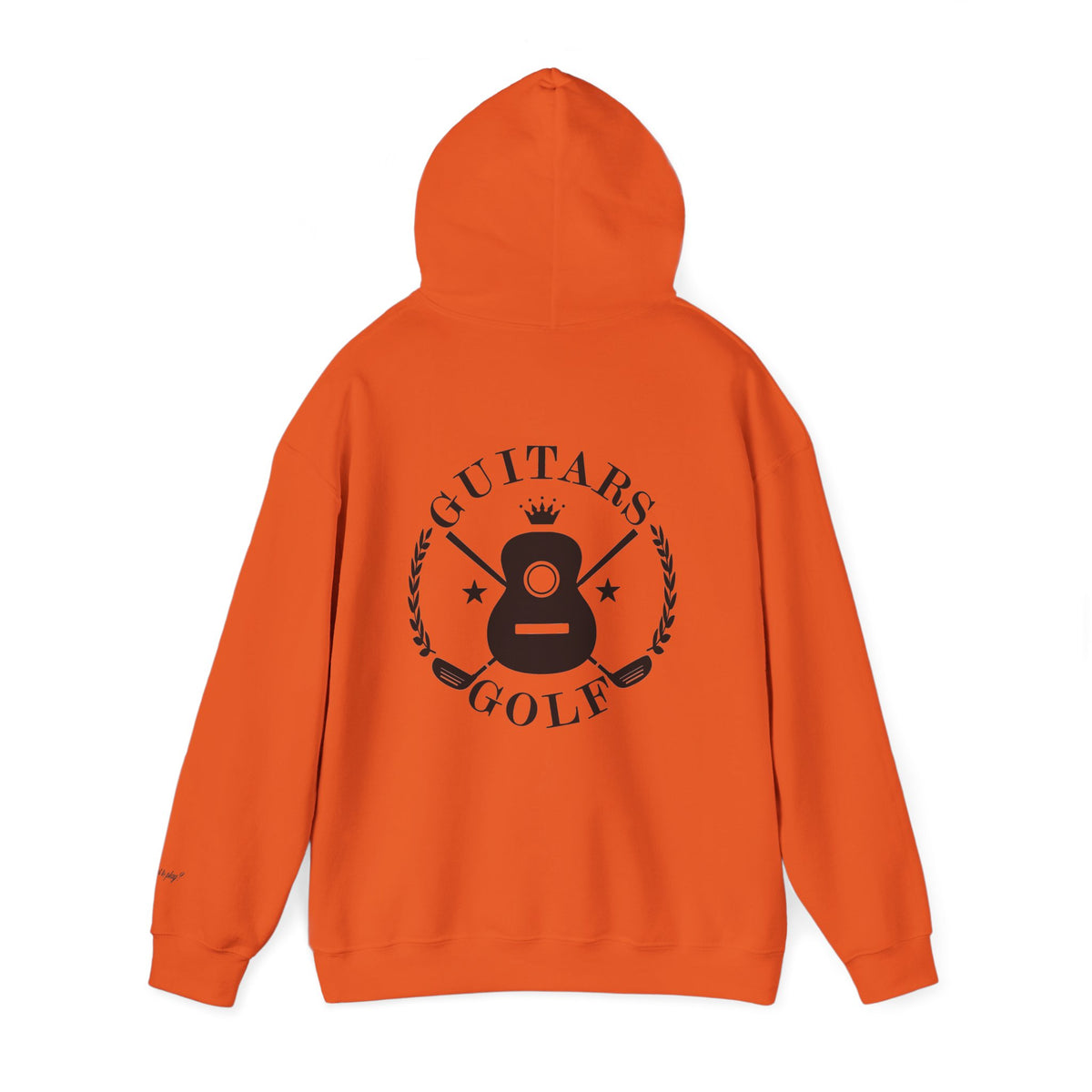 "guitars&golf" White Logo Heavy Blend™ Hooded Sweatshirt