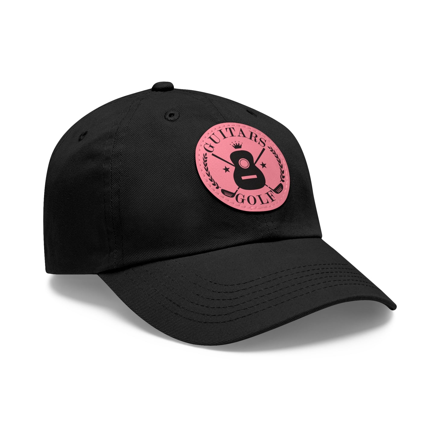 "Guitars and Golf" Logo Dad Hat with Leather Patch