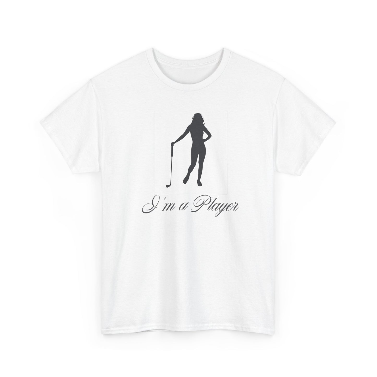 All Cotton "I'm a Player" golf girl Black Logo