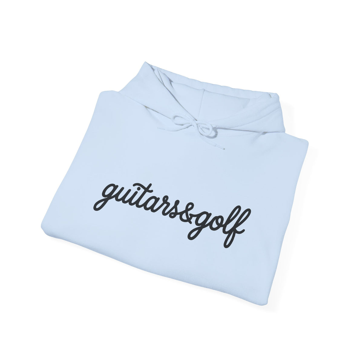 "guitars&golf" White Logo Heavy Blend™ Hooded Sweatshirt