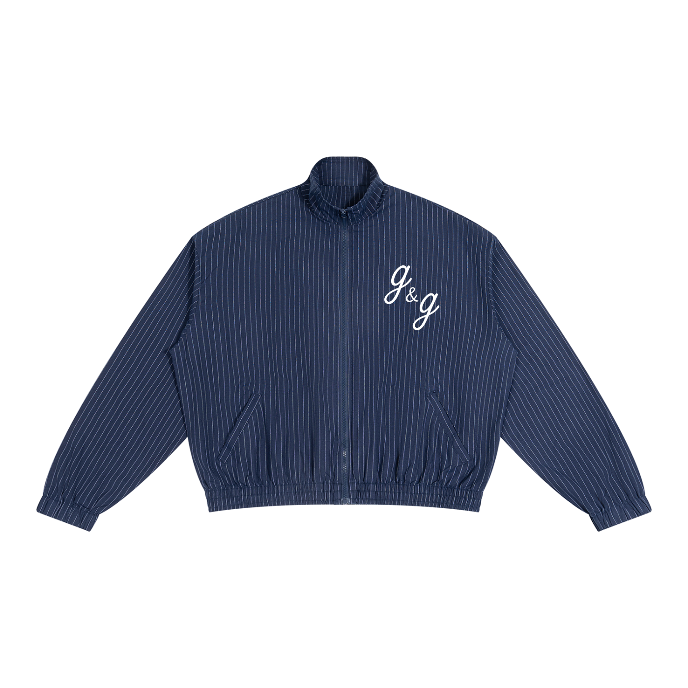Unisex Striped Full-Zip Track Jacket