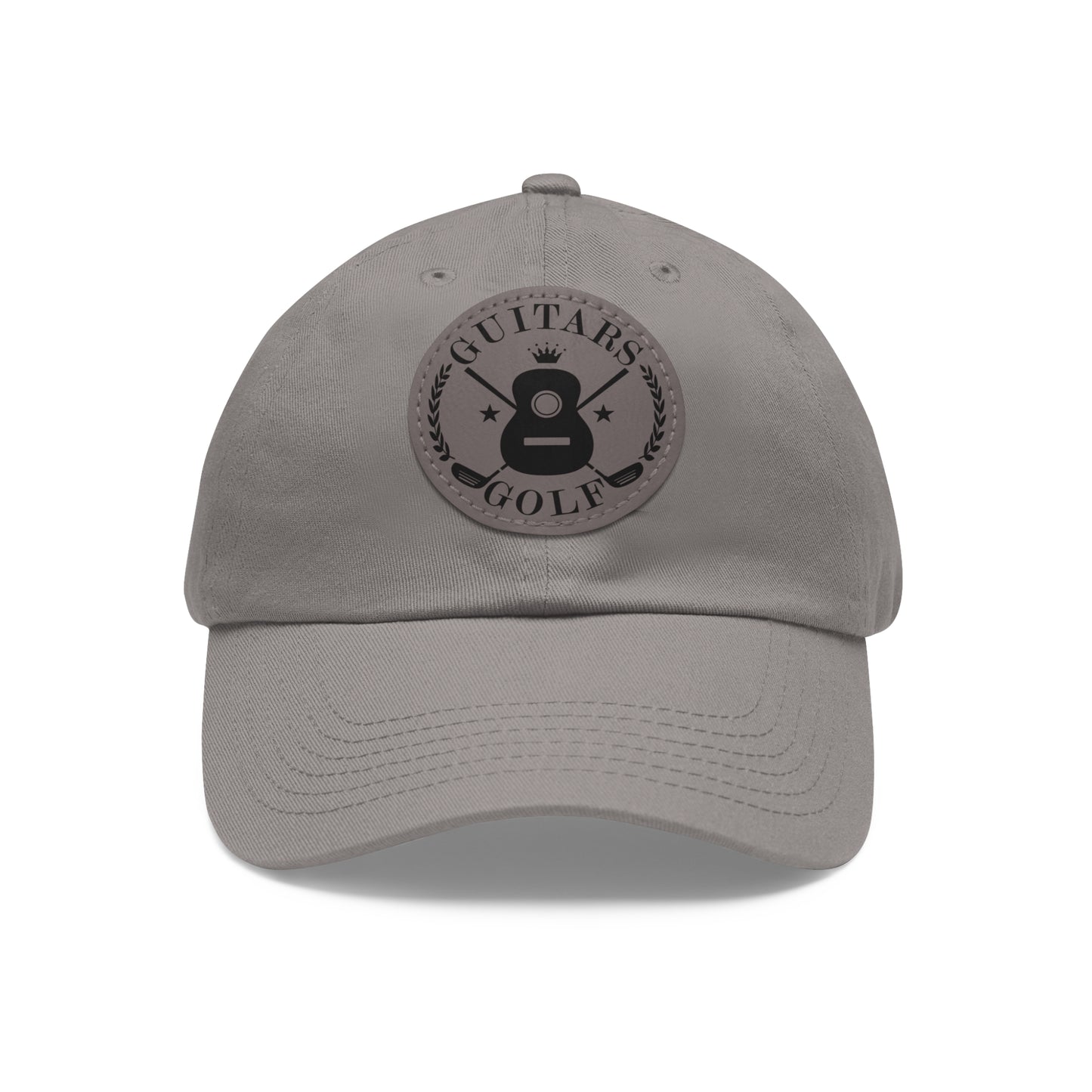 "Guitars and Golf" Logo Dad Hat with Leather Patch