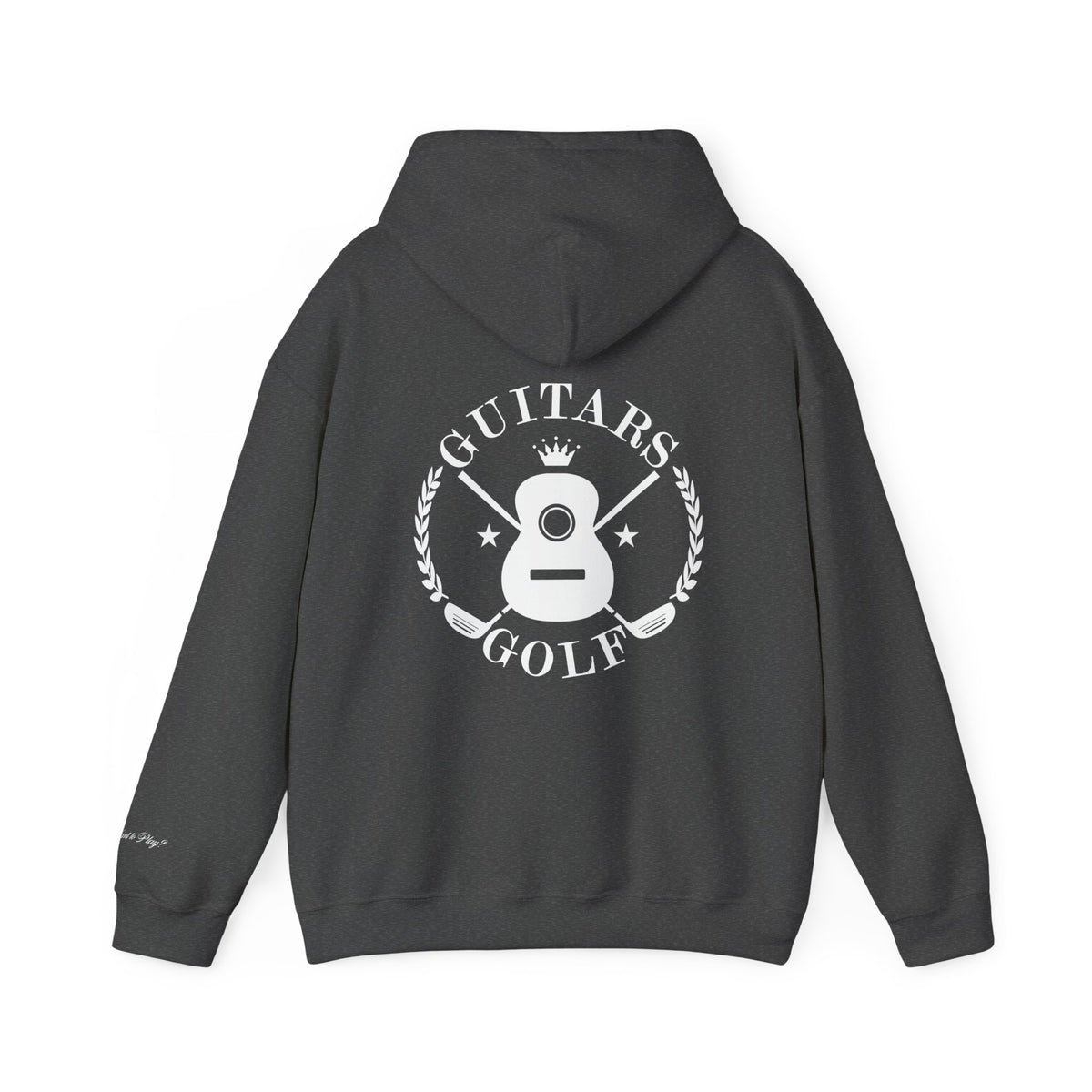 "guitars&golf" White Logo Heavy Blend™ Hooded Sweatshirt