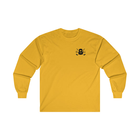 "G&G" Black Front/Logo Back on Your Color Choice Ultra Cotton Long Sleeve Tee