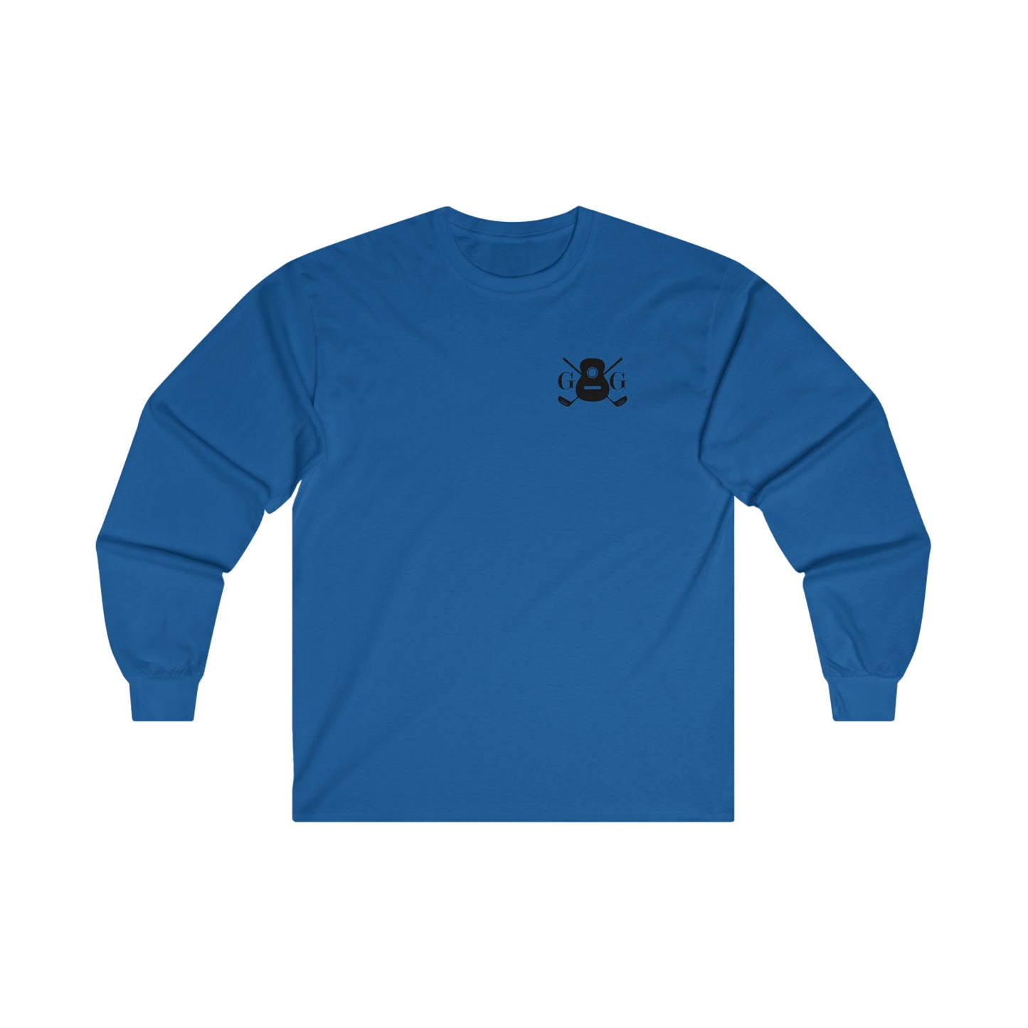 "G&G" Black Front/Logo Back on Your Color Choice Ultra Cotton Long Sleeve Tee