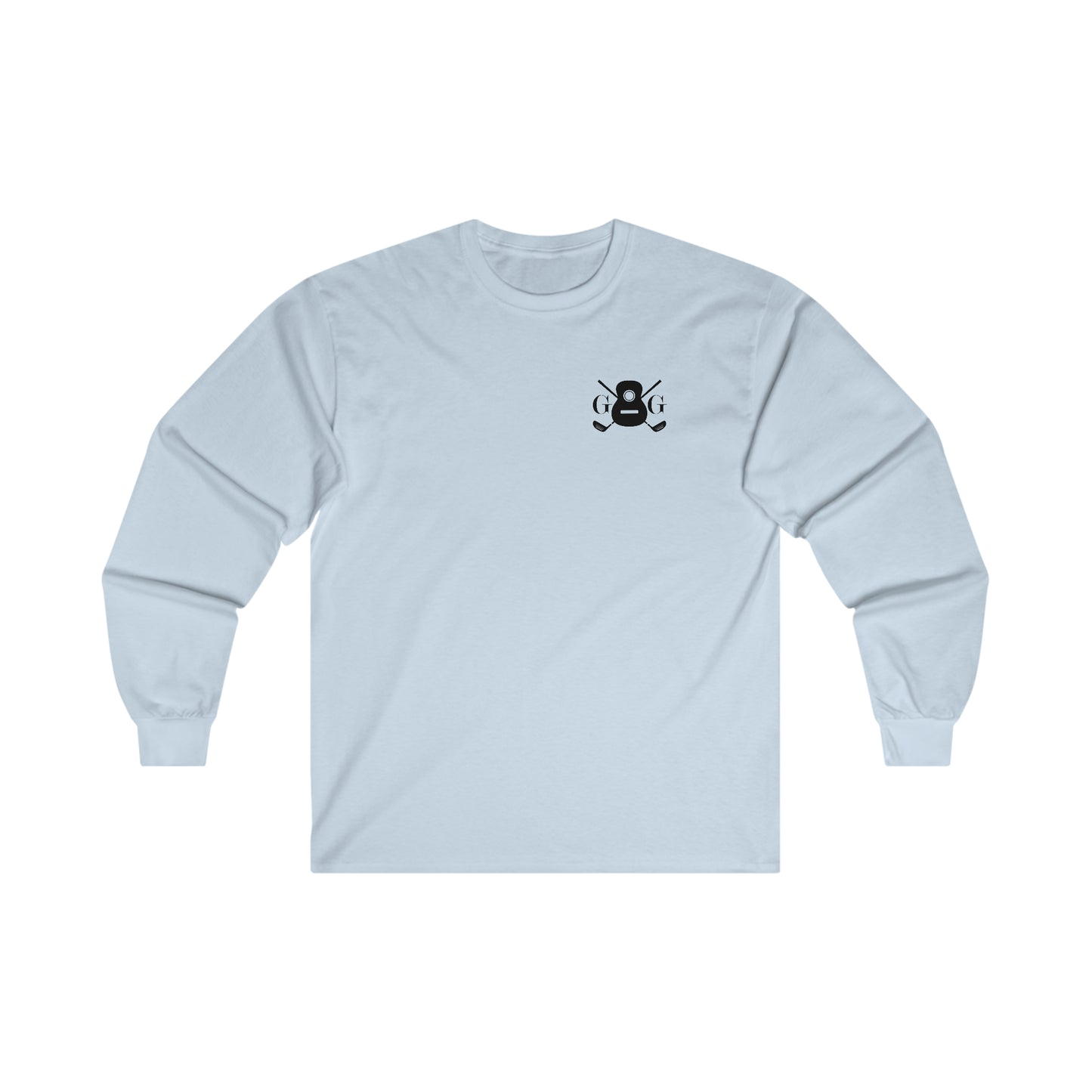 "G&G" Black Front/Logo Back on Your Color Choice Ultra Cotton Long Sleeve Tee