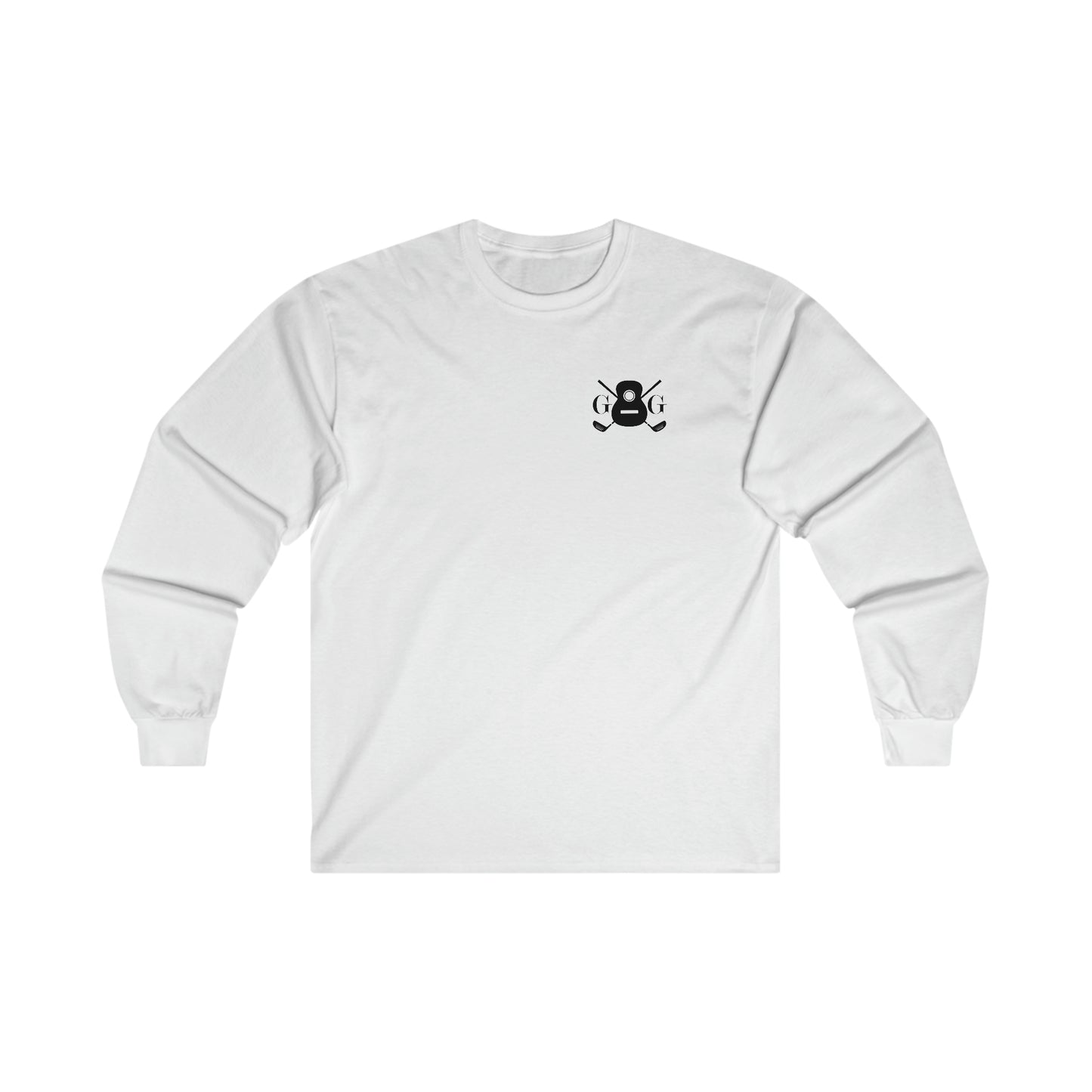 "G&G" Black Front/Logo Back on Your Color Choice Ultra Cotton Long Sleeve Tee