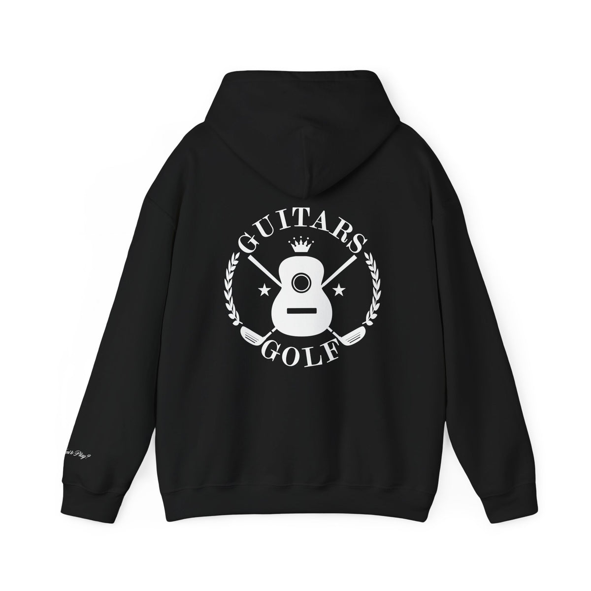 "guitars&golf" White Logo Heavy Blend™ Hooded Sweatshirt