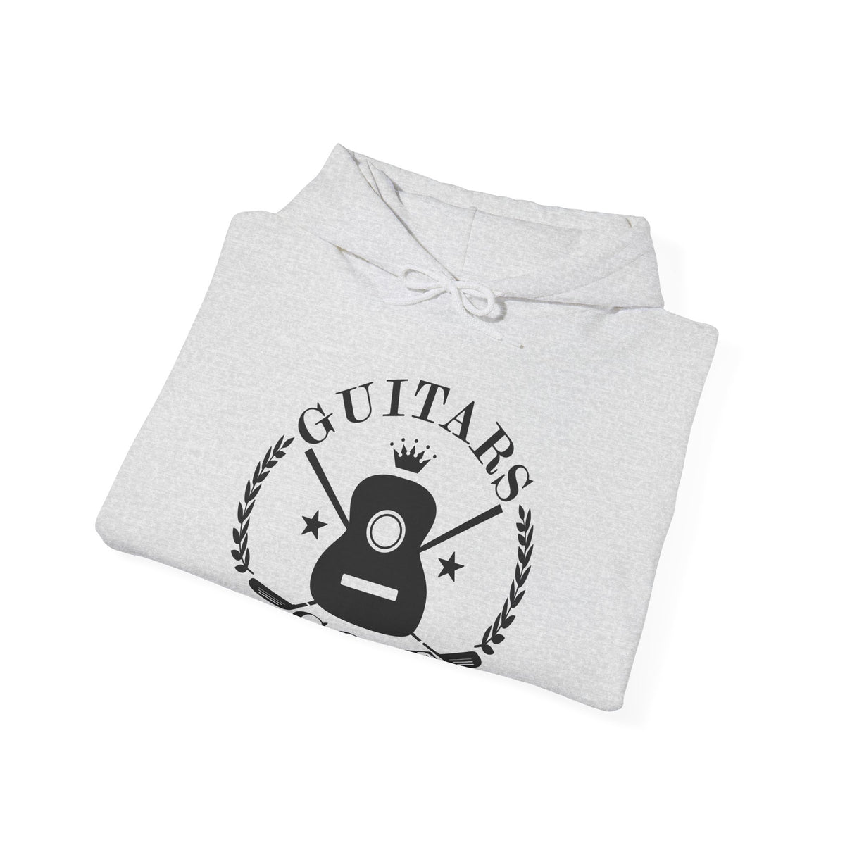 "Guitars & Golf" Logo Black Front Heavy Blend™ Hooded Sweatshirt