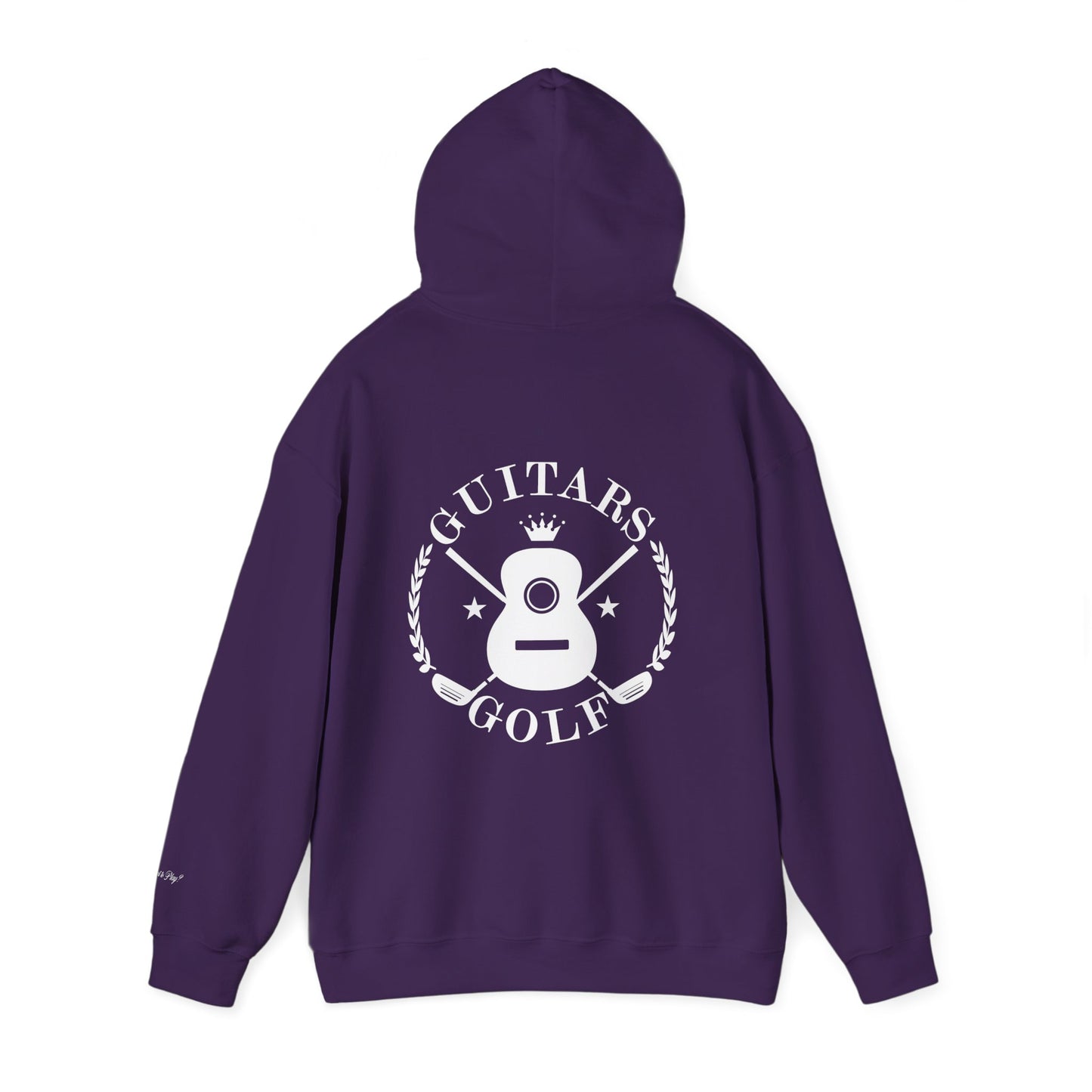 "guitars&golf" White Logo Heavy Blend™ Hooded Sweatshirt