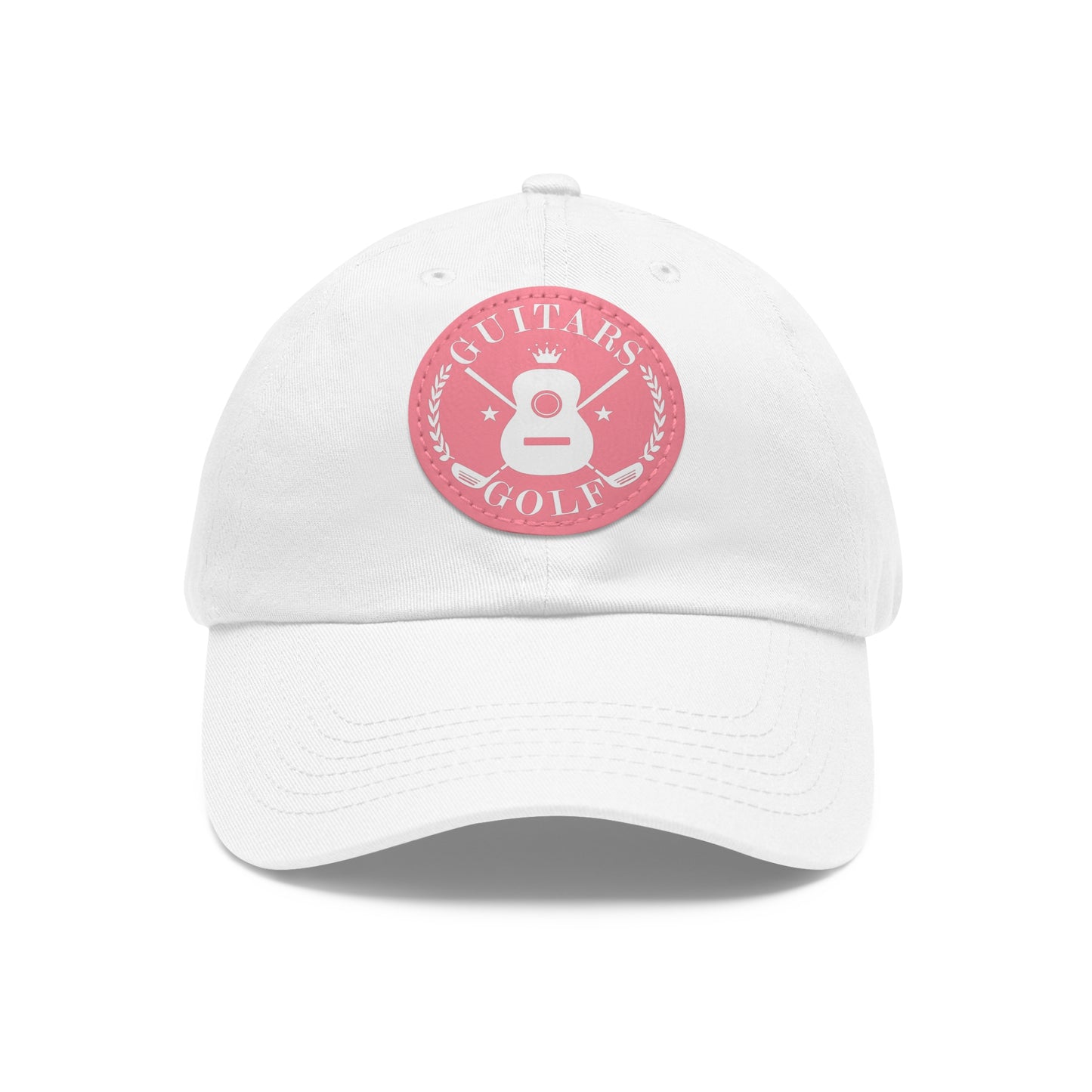 "Guitars and Golf" Logo Dad Hat with Leather Patch