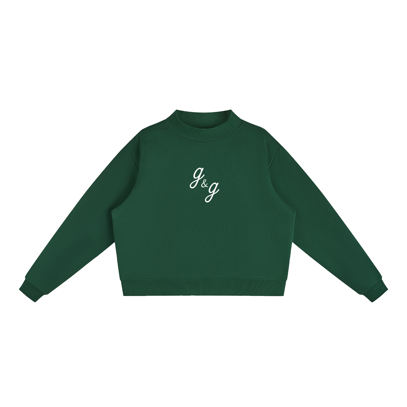 Essential Fleece Mock-Neck Crew Sweatshirt