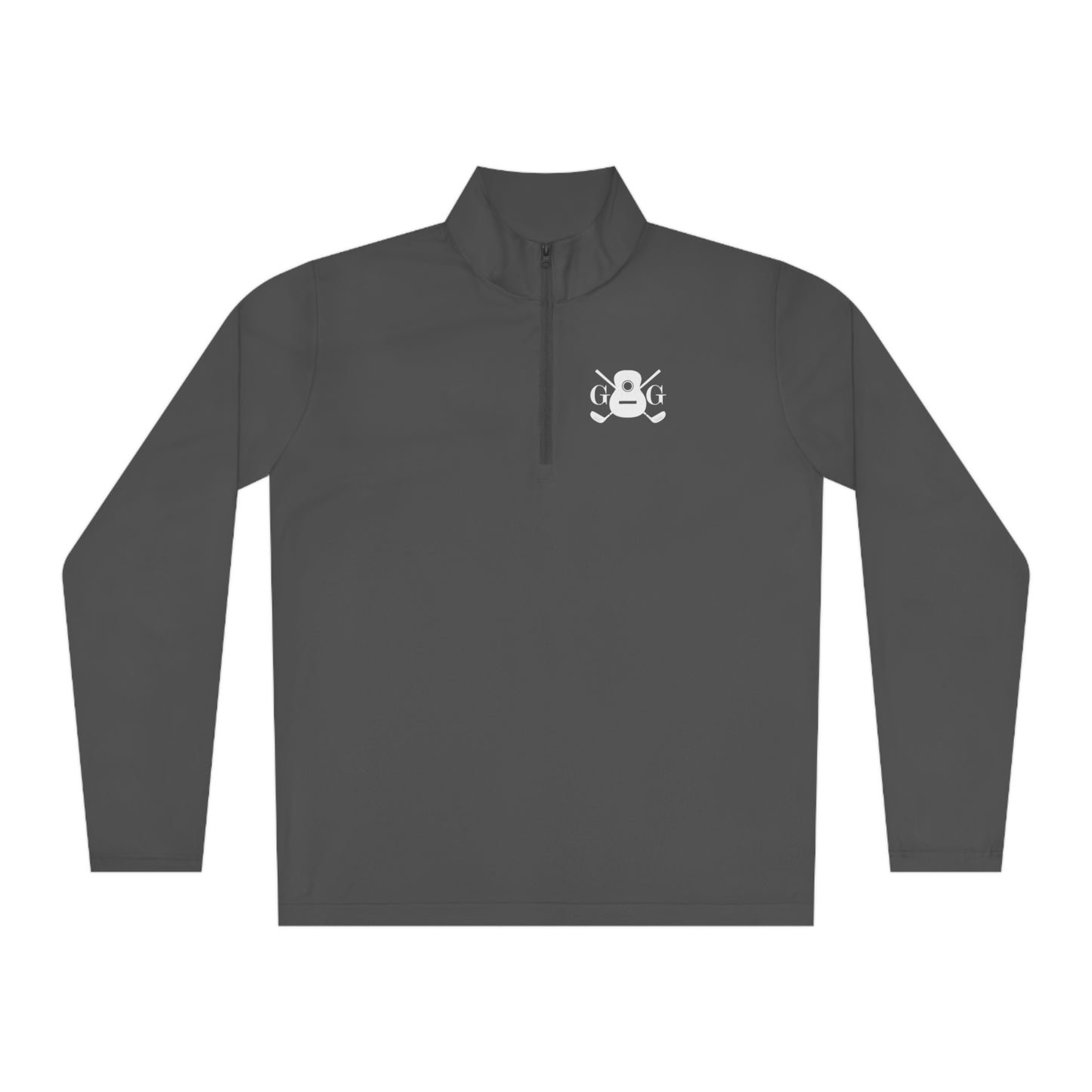 "GG" White Logo Unisex Quarter-Zip Sport-Tek Pullover