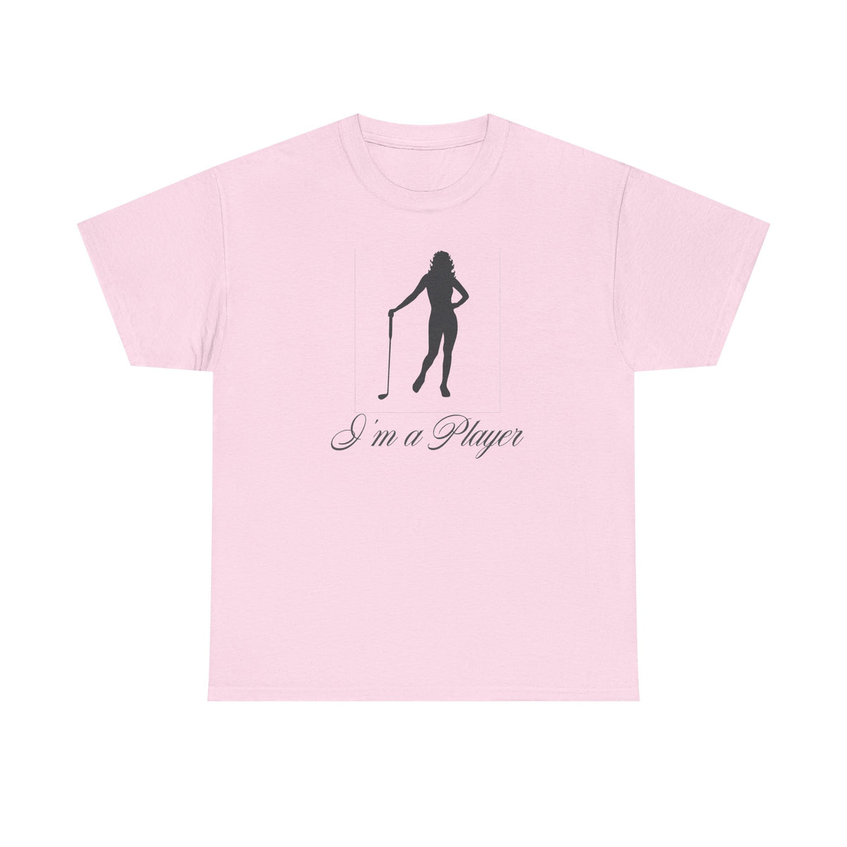 All Cotton "I'm a Player" golf girl Black Logo