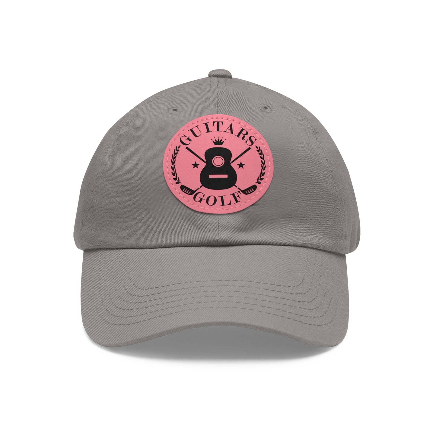 "Guitars and Golf" Logo Dad Hat with Leather Patch