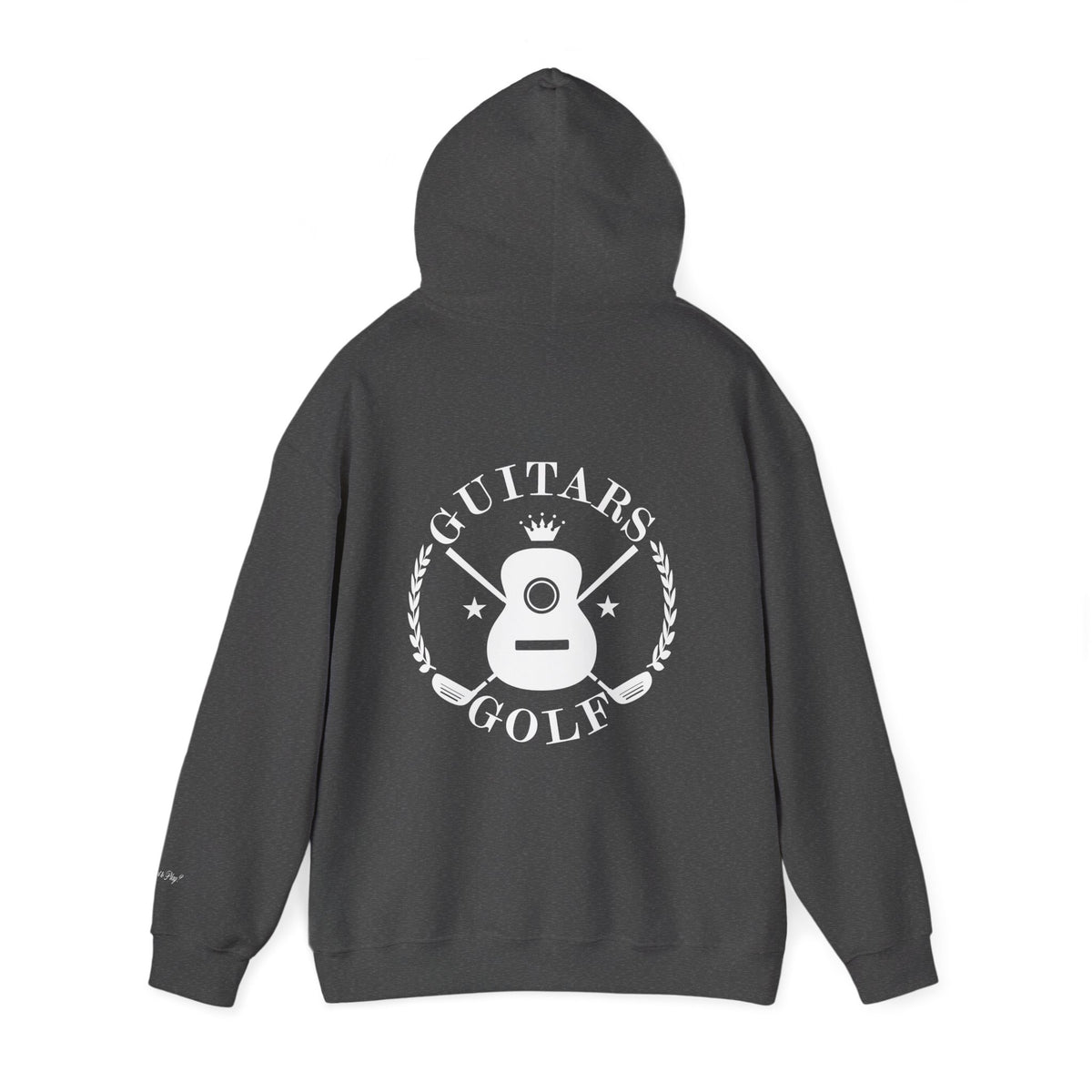 "guitars&golf" White Logo Heavy Blend™ Hooded Sweatshirt