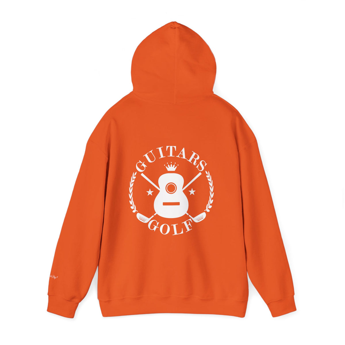"guitars&golf" White Logo Heavy Blend™ Hooded Sweatshirt