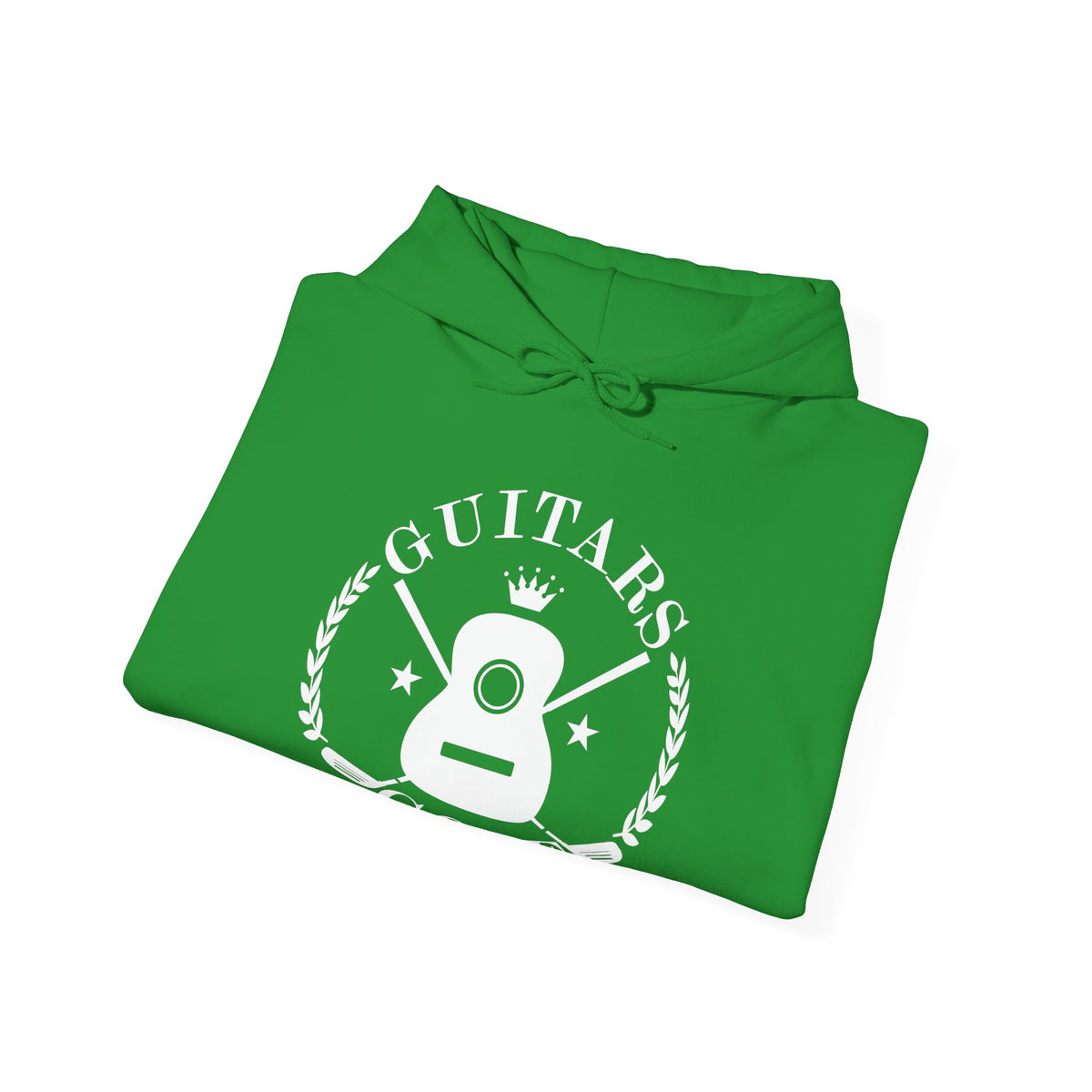 "Guitars & Golf" Logo White Front Heavy Blend™ Hooded Sweatshirt