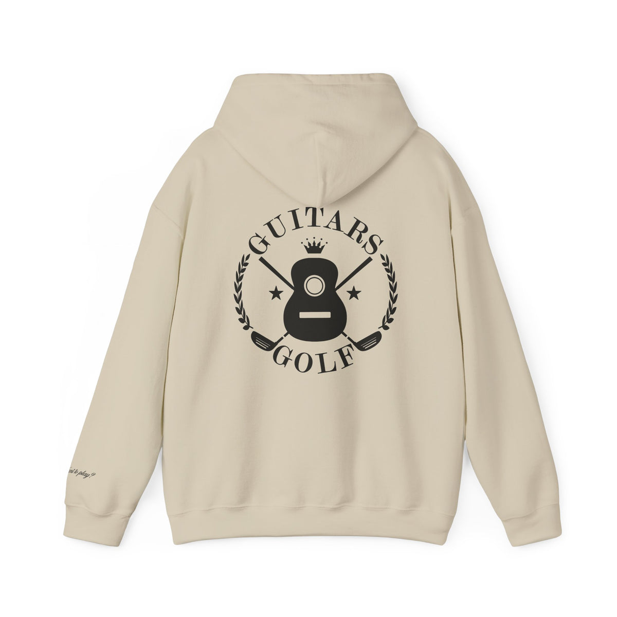 "guitars&golf" White Logo Heavy Blend™ Hooded Sweatshirt