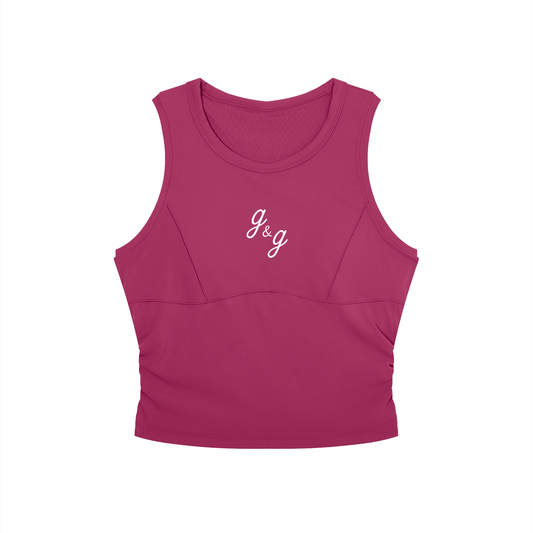 The "Tanks" g&g Women’s Crewneck Yogey Tank Top