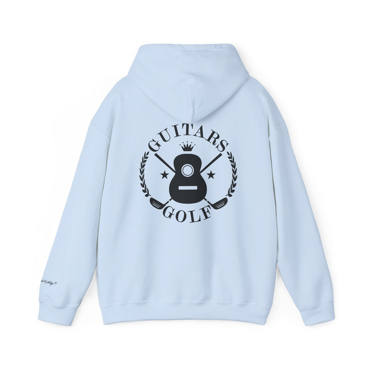 "guitars&golf" White Logo Heavy Blend™ Hooded Sweatshirt