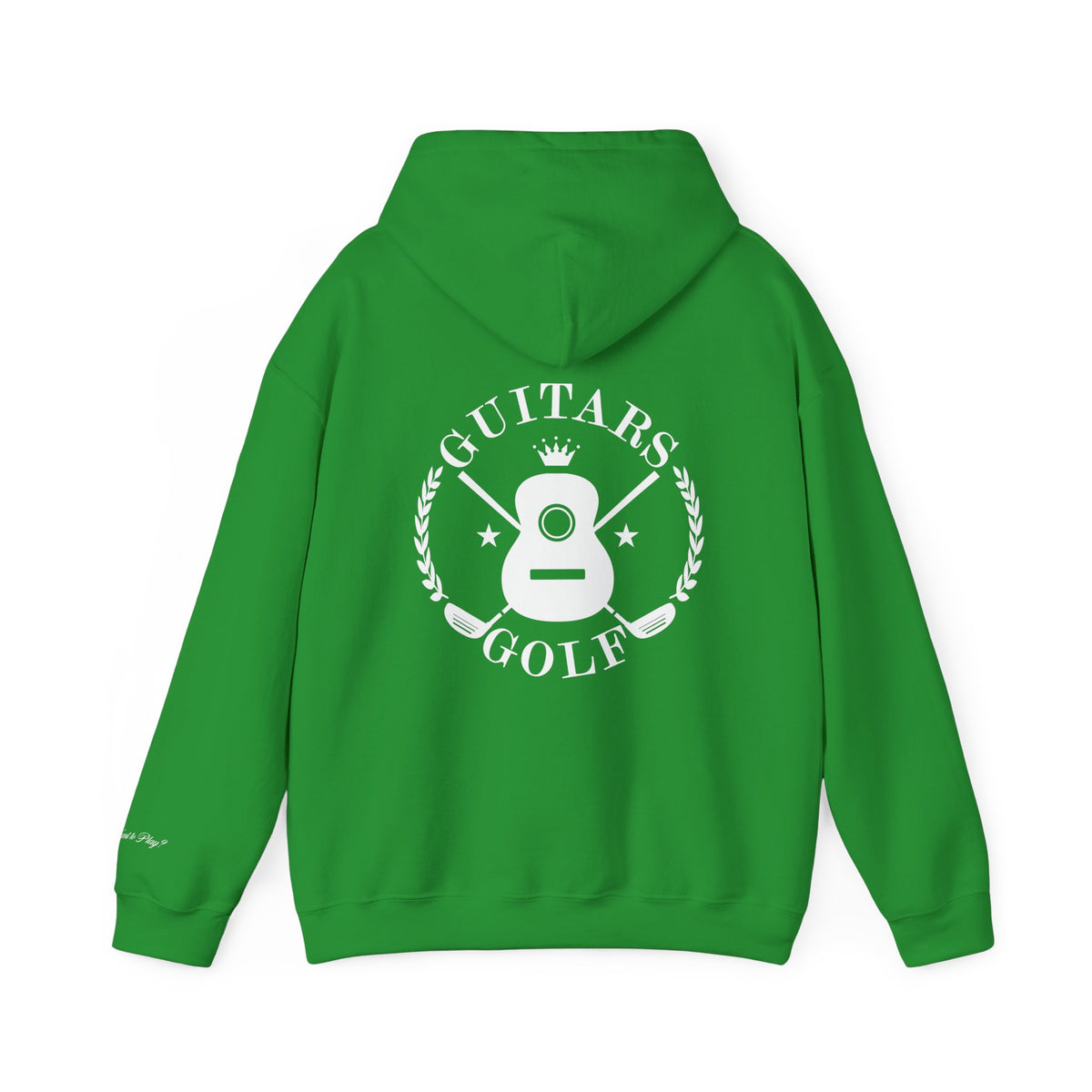 "guitars&golf" White Logo Heavy Blend™ Hooded Sweatshirt