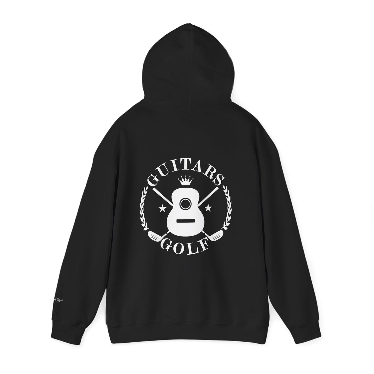 "guitars&golf" White Logo Heavy Blend™ Hooded Sweatshirt
